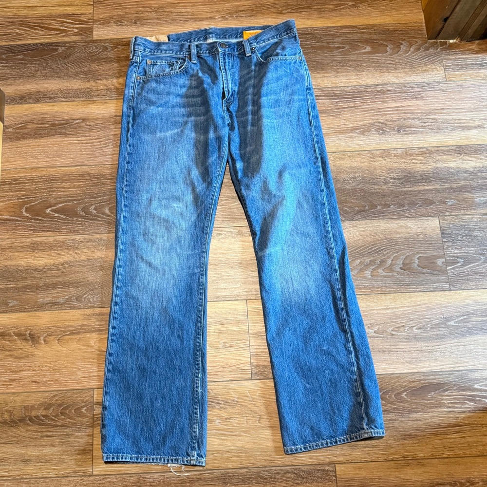Gap 1969 Mens Low Rise Boot Fit Jeans Medium Wash Blue Denim 33x32"